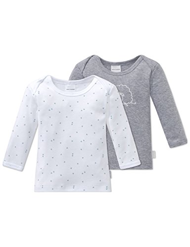 Schiesser Baby-Jungen 2pack Shirts 1/1 Schlafanzugoberteil, Mehrfarbig (Sortiert 1 901), 68 (2er Pack)
