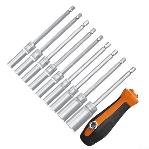 Steckschlüsselsatz mit rutschfestem Griff, geeignet für Motorradreparaturen und allgemeine mechanische Anwendungen (7,0 mm)