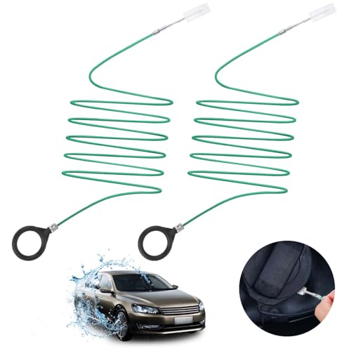 Andibro Auto Schiebedach Abflussreinigungsbürste, 2 Stück 300cm Auto Abflusslochreiniger Abflussloch Reinigungswerkzeug lang Rohrreiniger Autozubehör Flexible Abflussbürste für Auto Scheibenwischer