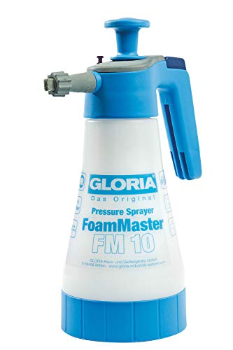 GLORIA FoamMaster FM 10 – Premium-Schaumsprüher | 1 L Kapazität | Individuell anpassbarer Schaum| Ideal für die Reinigung von Autos, Gartenmöbel, Grills, Sanitäranlagen & Haushalt | Robust & langlebig