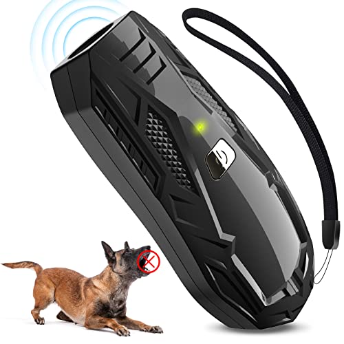 Antibell für Hunde, Ultraschall Anti Bell Gerät ​Bellenstopper Hund, Ultraschall-Anti-Bellgerät Hundebellen-Abschreckmittel Hunderindenstopper für Kleine Große Hunde Innen Außenbereich Antibell Hund