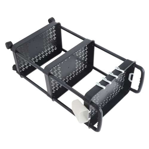 Sewroro 1 Satz Gebrauchswagen Wagen Mit Rädern Mobile Regale Bücherwagen Lineal Schlüsselanhänger Organisationswagen Mehrschichtiger Lagerwagen Imbisswagen Tragbar Salonwagen Black Plastik