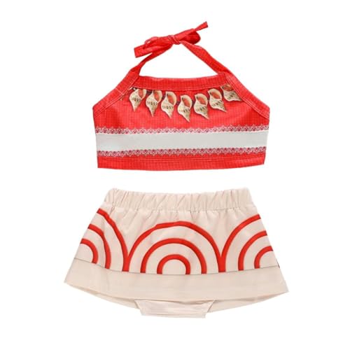 Lito Angels Prinzessin Tankini Badeanzug Zweiteiler für Kinder Mädchen, Sommer Bademode Schwimmanzug Größe 6-12 Monate 74/80