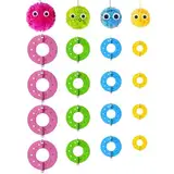 16 Stück Pompom Maker, Handwerkzeug Bommelmacher, Kreatives Pompon Maker, Verstellbarer Größen Pompoms, Bommel Maker Passend Für Weben Und DIY Wollgarn Stricken Handwerksprojekt
