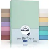 Julius Zöllner Jersey Spannbettlaken für Baby- & Kinderbett, 100% Jersey-Baumwolle, OEKO-TEX Standard 100 zertifiziert, Größe: 60x120cm / 70x140cm, 1er Pack, salbei