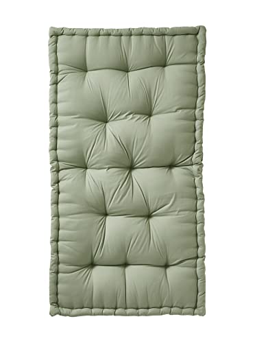VERTBAUDET Bodenmatratze, Futon-Stil, Salbeigrün, 60 x 120 cm