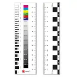 iSecur 2er Set Sachverständigen Lineal Magnetisch I 15 cm I Gutachter Dokumentationshilfe Spaltmaß Riss-Lineal I Kfz I mag282
