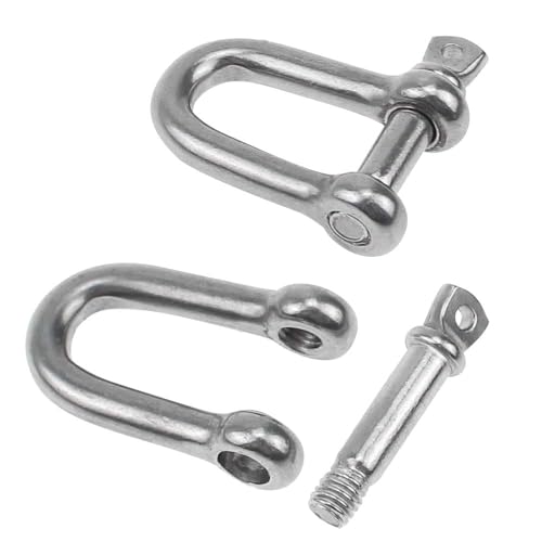 Svitzoot U-förmiger Schäkel M6 6 Stück Silber Wird in Der Schwerindustrie- Der Leichtindustrie- Der Täglichen Bedarfsindustrie Sowie der Heimwerker- und Baustoffindustrie Verwendet