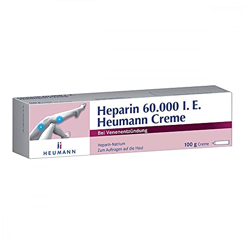 Heparin Heumann Creme 60.000 I.E.: Heparin-Natrium zum Auftragen auf die Haut bei stumpfen Verletzungen und oberflächlichen Venenentzündungen, 100 g