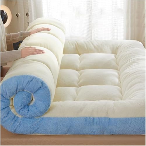 KV-OOGG Dicke 5 cm Futon-Bodenmatratze, japanische zusammenklappbare, aufrollbare Isomatte, Studentenwohnheim, Gäste-Tatami-Matte for Einzel- und Doppelbetten(C,90 x 200cm)