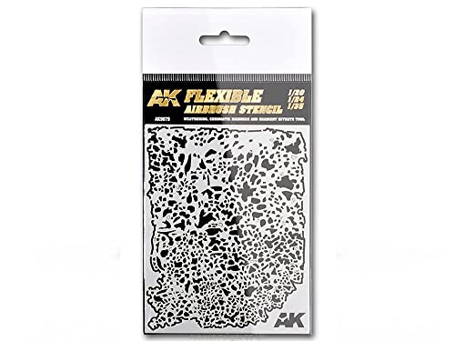 AK AK9079 Flexible Airbrush Stencils 1/20-1/24-1/35