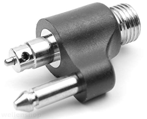 wellenshop Tankanschluss Yamaha 1/4" 18 NPT Gewinde ∅13 mm Gesamtlänge 49 mm Anschluss Stutzen Motoranschluss Stecker Boot