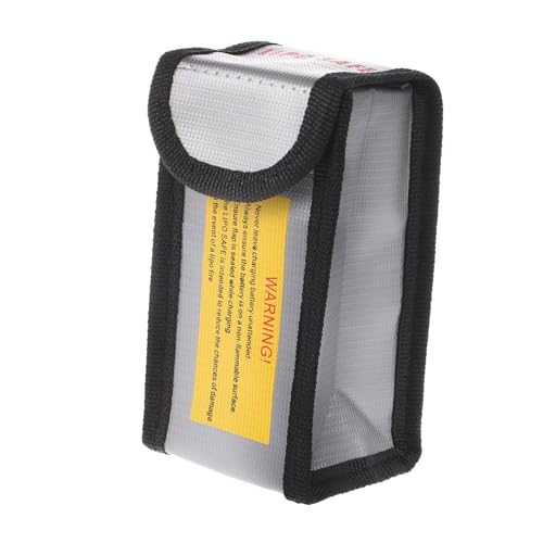 HEALEEP Lithiumbatteriegehäuse nachweisen Tasche klein tragbar Sichere Aufbewahrung von Lithiumbatterien Lithiumbatteriespeicher Batterieorganisator Batteriefach PVC