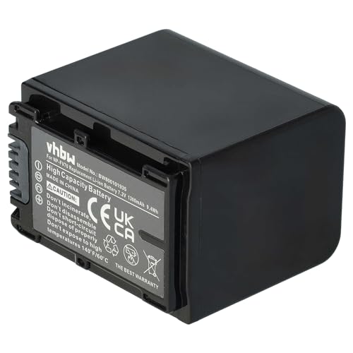 vhbw 1x Akku kompatibel mit Sony HDR-CX500E, HDR-CX410VE, HDR-CX450 Videokamera Camcorder (1300 mAh, 7,2 V, Li-Ion) + Infochip