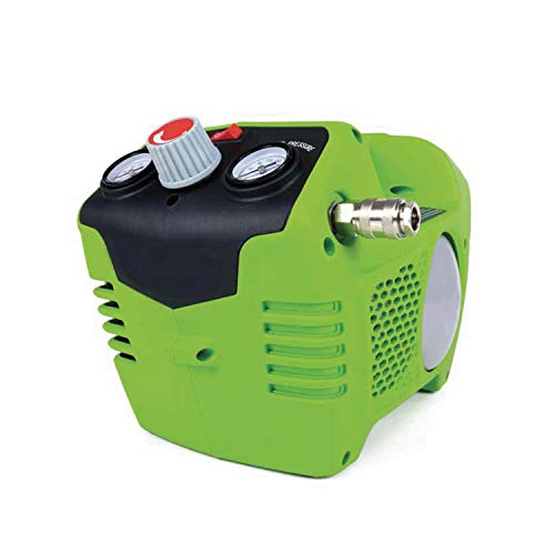 Greenworks G24AC Akku Kompressor und Luftpumpe 8 Bar, 40L/min 240W OHNE 24V Akku & Schnellladegerät, 3 Jahre Garantie