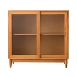 MYVVKIA Sideboard, Buffetschrank, Sideboard aus Holz, skandinavisch, schlicht, japanischer Glasschrank, Vorratsschrank, Haushaltsschrank, Kleiner Lagerschrank, Barschrank, Buffet