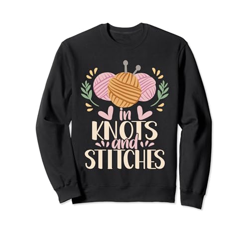 In Knots and Stitches Bekleidung - Stricken Garn Nähcafe Sweatshirt