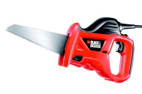 BLACK+DECKER Säbelsäge universal elektrisch 400W (zum Sägen Von Holz, Metall Oder Kunststoff, Inkl. Holzsägeblatt (239mm) KS880EC