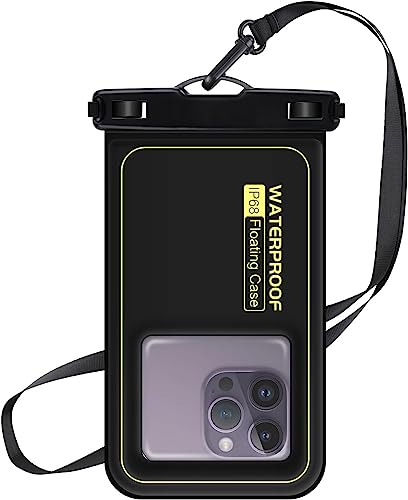 MR.LUYU wasserdichte Handyhülle, IPX8 Schwimmend Wasserfeste Handytasche Unterwasser Handyhülle für iPhone 15 Pro Max 14 Pro 13 12, Samsung S24 S23 Ultra, Huawei, Xiaomi, bis zu 6,9 Zoll