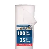 Verpackungsschaum Rolle 1m x 25m | 25m² Verpackungsmaterial 2mm PE-Schaum | Ideales Füllmaterial für Pakete & Umzugsmaterial als Möbelschutz | Schaumfolie als Polstermaterial