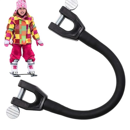 Skispitzenverbinder für Snowboard, Skitrainer für Skiunterricht | Tragbares Skitrainingsgerät aus Edelstahl, einfaches Skitrainingszubehör, Skiboard-Übungsausrüstung für Anfänger, Kinder und Erwachsen