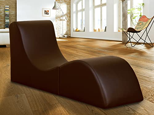 by nito Sex Sofa Erotik Couch Tantra Sessel Kamasutra Liege Love Toy (Dunkelbraun, Kunstleder)