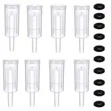 CHENKEE 8 Stück Gärröhrchen Set, Luftschleusen Gärspund Gärverschlus Set Plastikschlösser Fermentation Luftschleusen Craft Beer Luftschleusenblase zur Konservierung von Selbstgebrautem