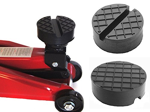 65x25mm Gummiauflage mit Nut/Waffel Gummi-Unterlage Auflage Wagen-Heber Hebebühne rund Auto Klotz Rangier-Wagenheber Puffer Reifen Reifenwechsel LKW Räder KFZ Tuning Zubehör