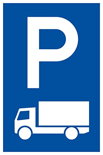 Parkplatzschild - Nur für LKW - Kunststoff - 40 x 60 cm