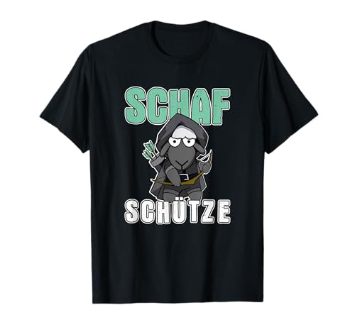 Schaf Bogenschütze Bogenschießen Wortspiel T-Shirt