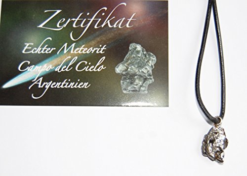 Echter Eisen-Meteorit-Anhänger (Fundort Argentinien) mit Zertifikat