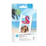 HP Sprocket 5,1 x 7,6 cm Premium Zink vorgeschnittenes Aufkleber-Fotopapier, 30 Blatt, kompatibel mit HP Sprocket Fotodruckern