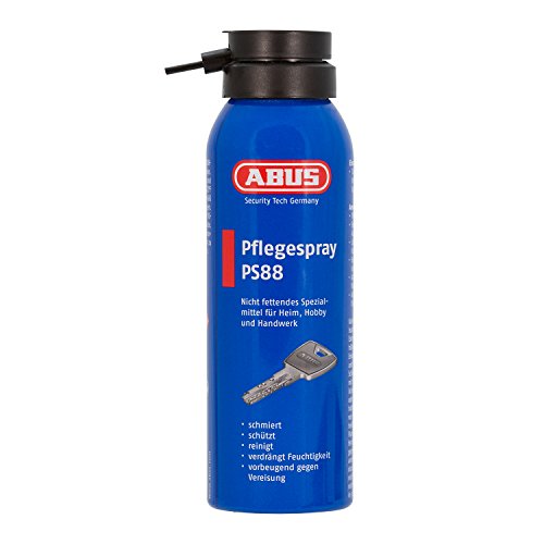 ABUS Pflegespray PS88 - Fettfreier Schmierstoff für Türzylinder, Autoschlösser, Werkzeuge - schützt vor Feuchtigkeit und Vereisung, 125ml