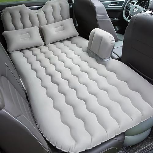 Icelus Auto Matratze SUV Luftmatratze with Luftpumpe 185 * 90 * 15 cm Aufblasbare Camping Kombi Luftbett für Auto Rücksitz Dickere Kofferraum Matratze Bett für Camping Outdoor Traveling