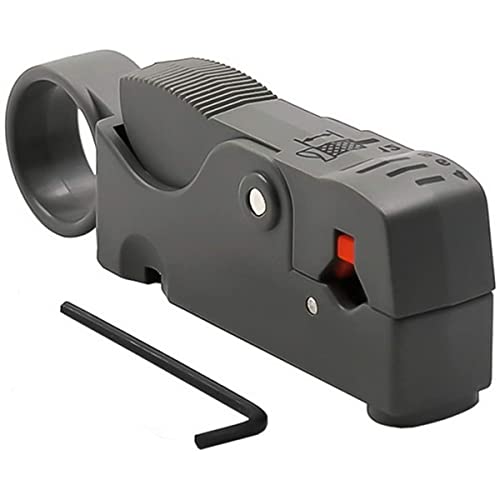 Greluma 1 Stück Rotary Koaxialkabel Abisolier-Werkzeug Koaxialkabel Abisolier-Werkzeug für RG6, RG59/62 und RG58