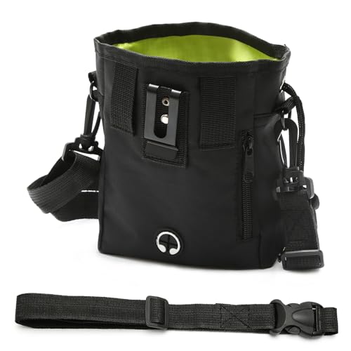 TENTHPEO Leckerlitasche für Hunde, Leckerlibeutel für Hunde mit Kotbeutelspender, Vielseitig Futterbeutel Hundetraining für Spaziergänge, Training, Fütterung, Reisen, Wandern