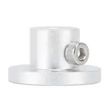 6mm Flanschwellenkupplung, 6 mm Flanschführungswellenkupplung aus Aluminiumlegierung, Motoranschluss für 14145 60 mm Omnirad und Motor, Silber