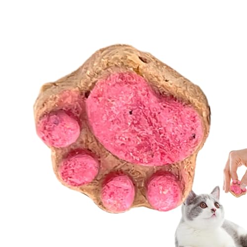 Temptation Katzen-Leckereien,Pfoten-Katzen-Leckereien | Katzensnacks Katzenpfotenkekse - Gesunde Katzensnacks, Katzenfutter in Pfotenform, Katzenkekse, natürliche Katzenkekse, Trainingskekse