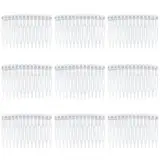 9 Stück Haarkamm Zum Stecken Steckkamm Haare French Side Combs Small Kunststoff Seite Haar Twist Kamm Steckkämme Französisch Twist Kamm Haar Clips Mit Zähnen Für Haarzubehör (transparent)