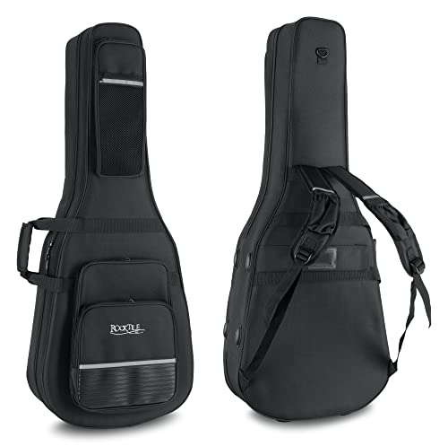 ROCKTILE Leichtkoffer für Klassikgitarre (Lightcase für Konzertgitarre, reiß- und wasserfestes Außengewebe, hochwertige Thermopolsterung, Innenmaße maximal (LxBxT): 105 x 38cm)