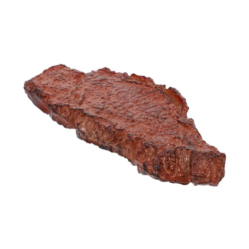 MAGICLULU 1Pc Künstliches Steak Modell Realistisches Fake Steak Für Küche Deko Fotografie Und Requisiten Vivid Simulation Lebensmittelattrappe Aus