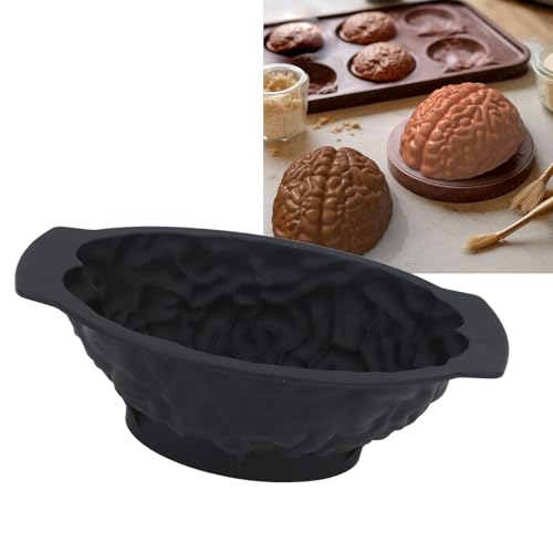 Kuchenform, Lustige Gehirnform, Silikon, Schokolade, Kuchen, Pudding, Backform Für Halloween, DIY, Handgefertigte Seifen, Kerzen, Werkzeuge