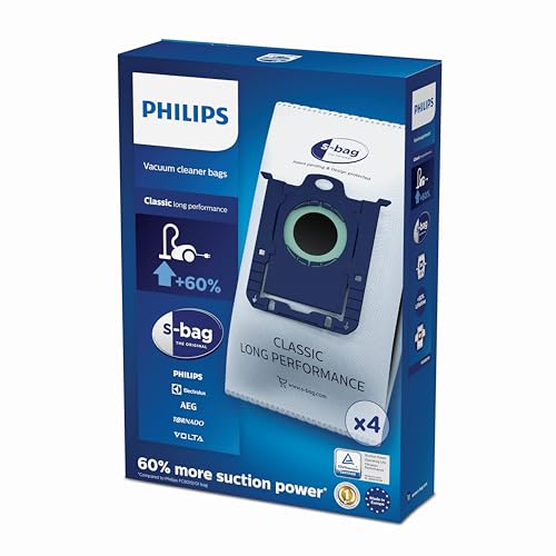 Philips Domestic Appliances FC8021/03 Einweg-Staubbeutel S-Bag Classic Long Performance 3 l Volumen