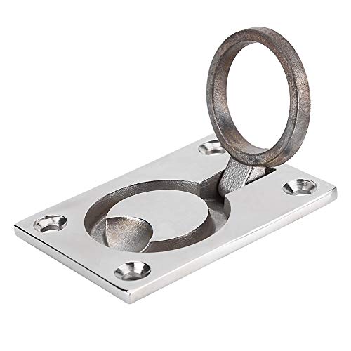 Falltürgriff, Marine-Griff, versenkter Griff aus poliertem Edelstahl, für Falltür, Bootsluke, Yacht, Freizeitfahrzeug