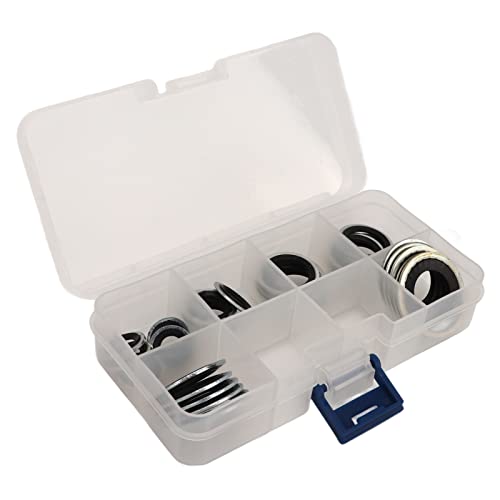 Klimaanlagen-Dichtungssatz, Komplettes Stark Abdichtendes AC-Kompressor-Dichtungs-Kit Universal mit Transparenter Aufbewahrungsbox für Kompressor
