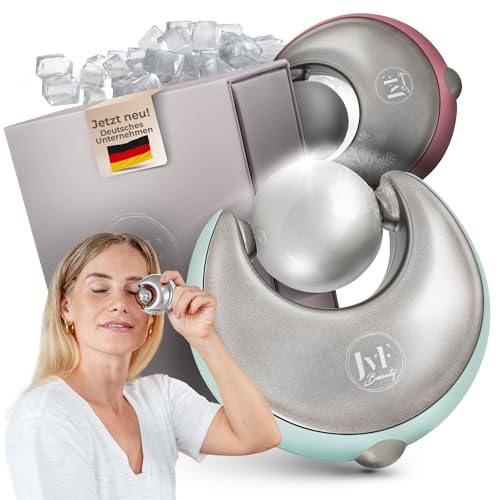 JvF Beauty® Eis Roller Gesichtsmassagegerät für Cryo Therapie Gesichtsformungswerkzeug mit Kühlfunktion Augen Roller Für Gesicht Cryo Facial Anti Falten Anti Aging | Blau