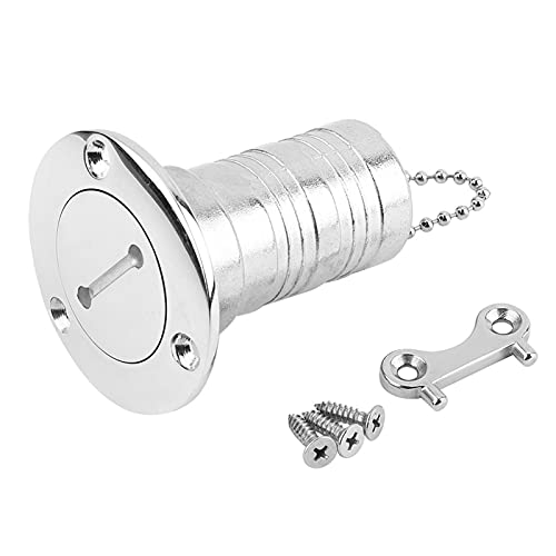Jadeshay Boot Tankdeckel, 316 Edelstahl Bootsdeckfüller, 1,5 Zoll Boot Wassertankdeckel, Wassertankdeckelzubehör für Marineyachten, Boote, LKWs, Wohnwagen, Anhänger