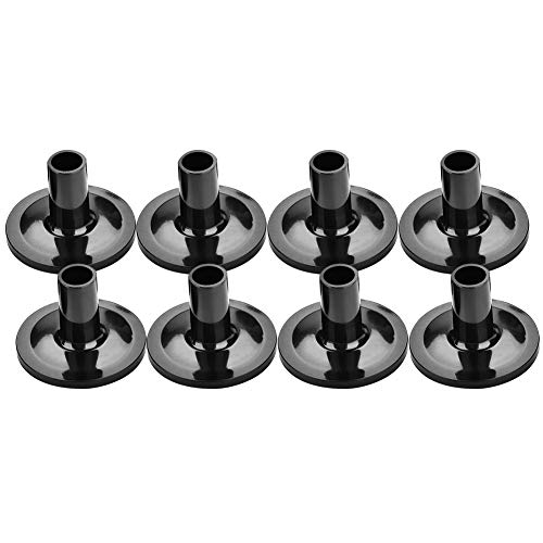 8-teilige Beckenhüllen, Trommel-Beckenhüllen-Ersatz, tragbare schwarze Trommel-Beckenhüllen aus Kunststoff, Musikinstrumente für Regal-Schlagzeug, Trommel- und Percussion-Zubehör