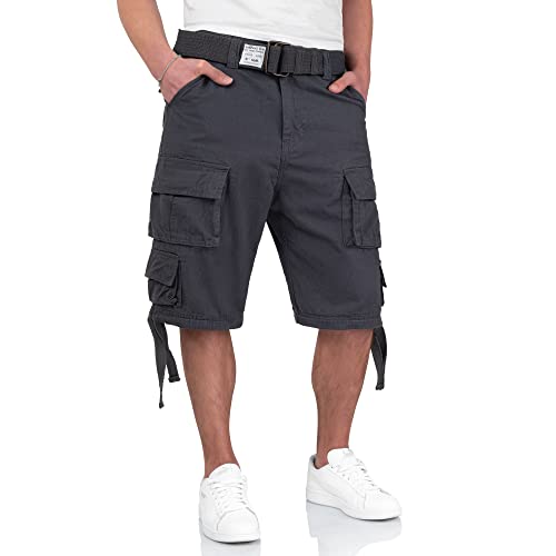 Surplus Raw Vintage Division Herren Cargo Shorts, anthrazit, 6XL