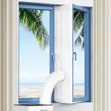 Klimaanlage Fensterabdichtung,300CM Fensterabdichtung für Mobile Klimageräte,Wasserdichter Hot Air Stop für Wäschetrockner, Ablufttrockner,Double Zip für Dachfenster, Flügelfenster